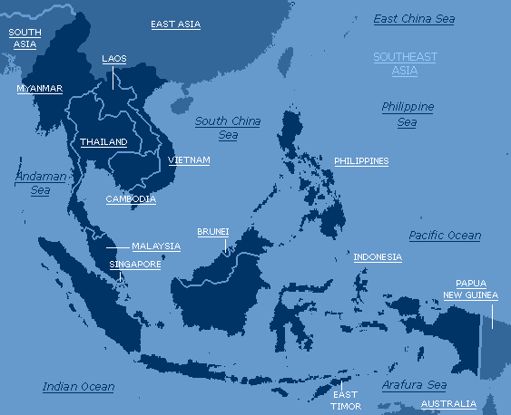 Map of Southeast Asia